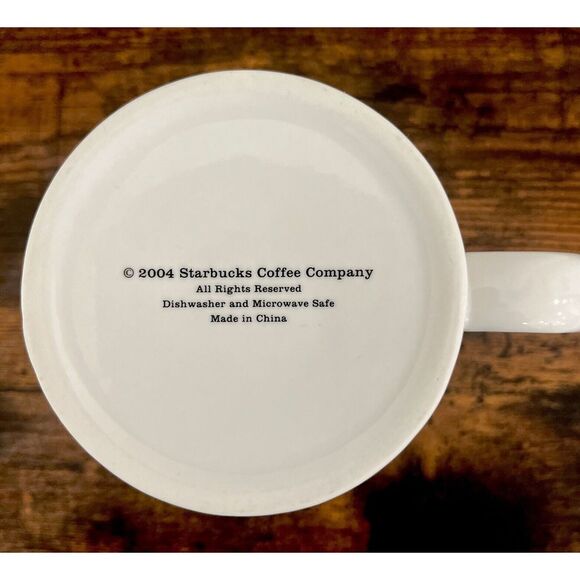 Vintage STARBUCKS Collectible Coffee Tea 8oz Mug Original Siren Mermaid Logo '04 - Picture 4 of 4